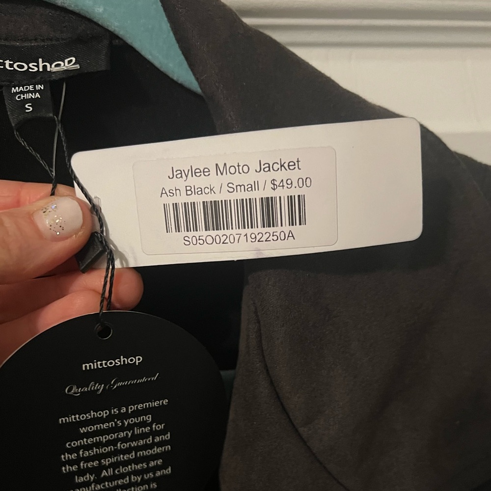 Lauriebelles Jaylee moto jacket size small NWT - Picture 4 of 4